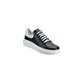 Pantofi sport negru, alb din piele naturala,